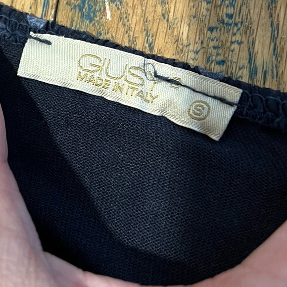 GIUSY Navy Silk-Blend Polka Dot Dress – Size S - Picture 3 of 9